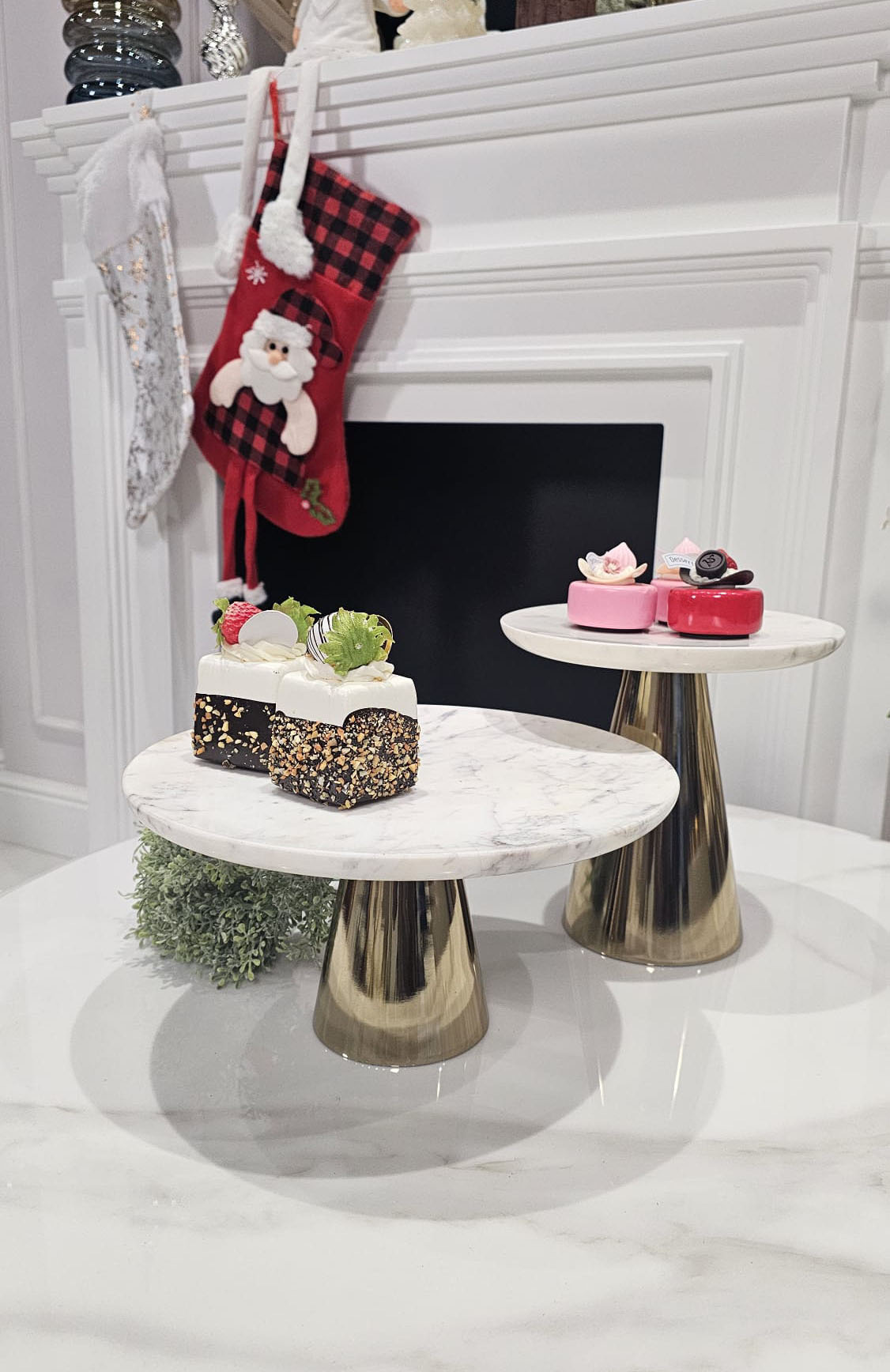 PATERA złota noga, marmurowa taca, nowoczesny styl, ekskluzywna