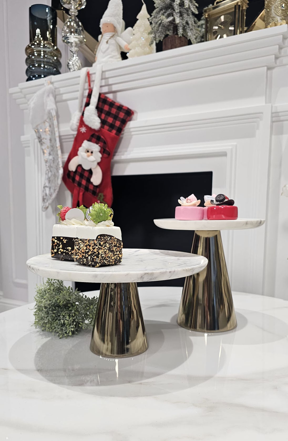 PATERA złota noga, marmurowa taca, nowoczesny styl, premium