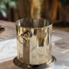 POJEMNIK NA LÓD, COOLER złoty, metalowy, klasyczny design