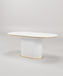 Stół jadalniany - złoty szczotkowany