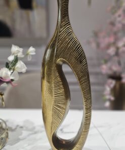 WAZON, złoty, aluminiowy, nieregularny kształt, styl nowoczesny glamour