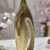 WAZON, złoty, aluminiowy, nieregularny kształt, styl nowoczesny glamour, ekskluzywna