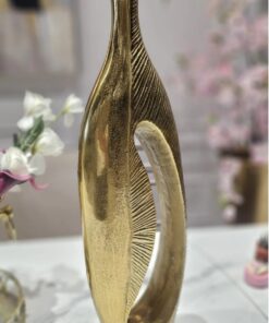 WAZON, złoty, aluminiowy, nieregularny kształt, styl nowoczesny glamour, ekskluzywna