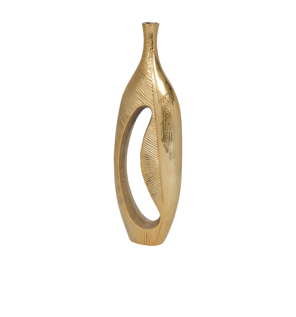 WAZON, złoty, aluminiowy, nieregularny kształt, styl nowoczesny glamour