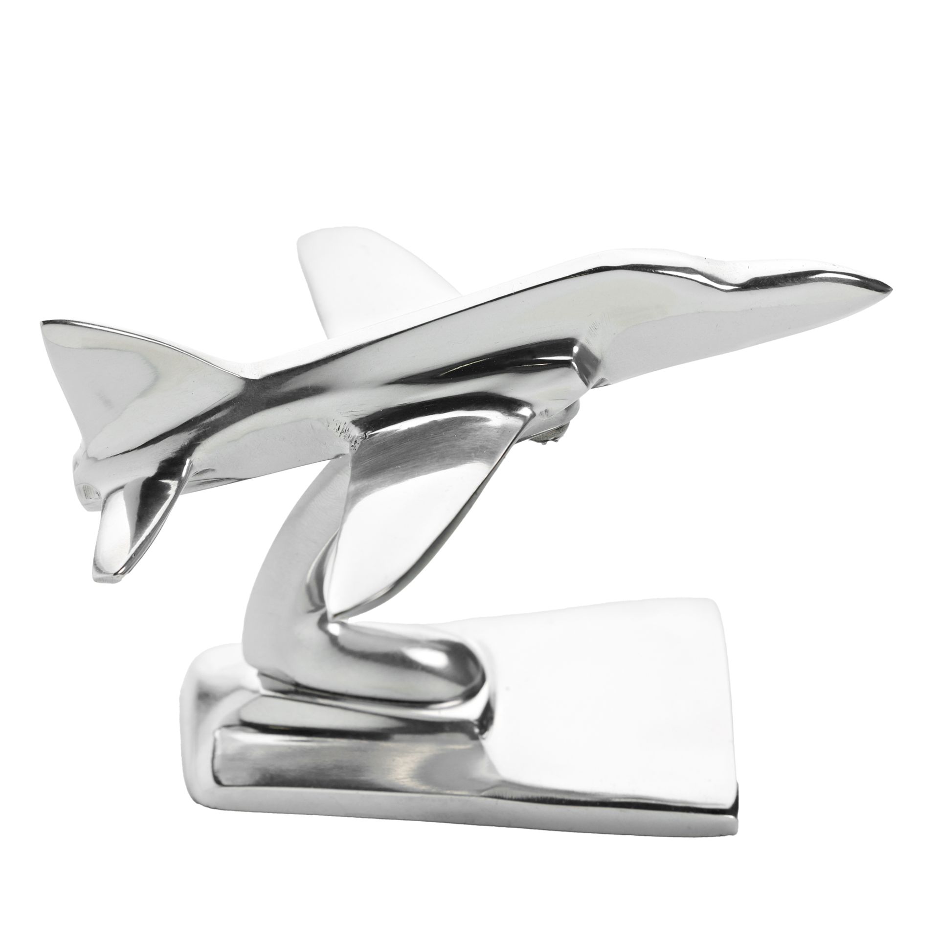 FIGURKA DEKORACYJNA srebrna, metalowa, wzór samolotu Hawk, prezent dla miłośnika lotnictwa, piękna FIGURKA DEKORACYJNA srebrna, metalowa, wzór samolotu Hawk, prezent dla miłośnika lotnictwa, piękna
