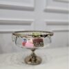 PATERA na złotej nóżce, szklana, styl glamour, premium
