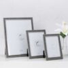 RAMKA NA ZDJĘCIE z szarą obwódką imitującą skórę, wyjątkowa faktura, nowoczesny design, najwyższa jakość