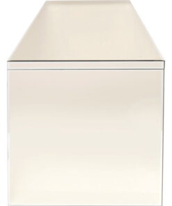 BIURKO Luxury Champagne prostokątne, pokryte szkłem w szampańskim kolorze, wyjątkowo ekskluzywne, piękne