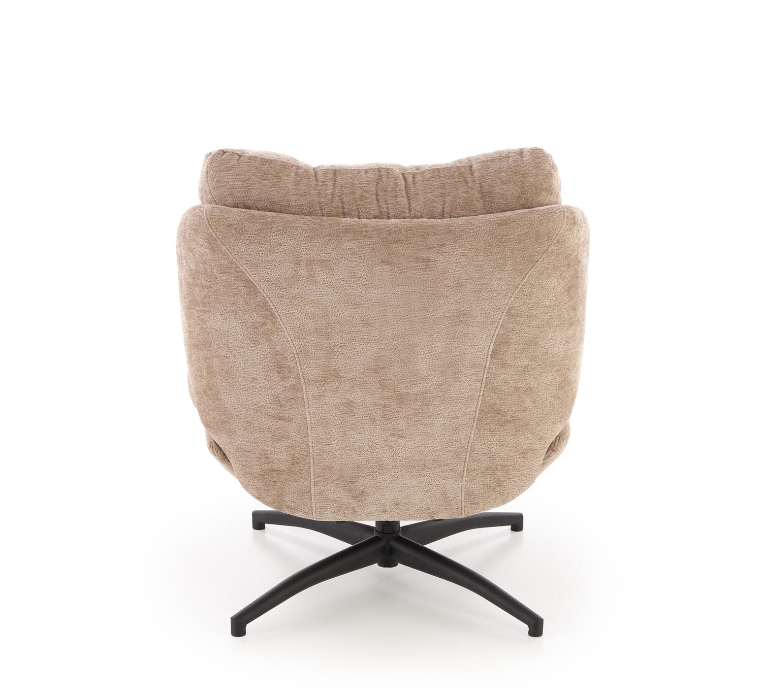 FOTEL Pesto z podnóżkiem, obrotowy z funkcją kołyski, czarne nogi, beżowa tapicerka, wygodny, nowoczesny styl, do salonu FOTEL Pesto z podnóżkiem, obrotowy z funkcją kołyski, czarne nogi, beżowa tapicerka, wygodny, nowoczesny styl, do salonu