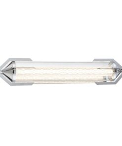 KINKIET Espada polerowany chrom, metalowe zakończenie w formie „płetwy ogonowej”, szklany centralny cylinder