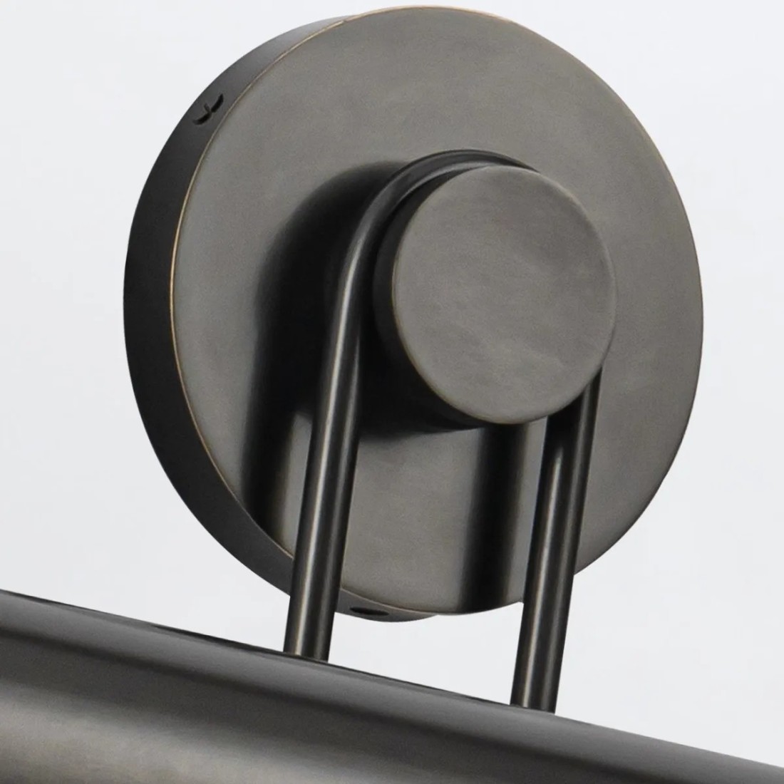 KINKIET Wynwood obrazówka, oprawa w kolorze miejskiego brązu, opalowe szkło, loftowy styl, ekskluzywny