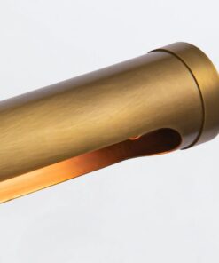 KINKIET Wynwood obrazówka, oprawa w kolorze vintage mosiądzu, opalowe szkło, loftowy styl, piękna