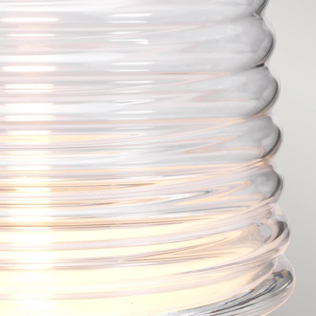 LAMPA STOŁOWA Milne z 2 źródłami światła, szary, okrągły abażur, szklana podstawa z poziomym żłobieniem, niklowany detal, nowoczesny styl, ekskluzywna LAMPA STOŁOWA Milne z 2 źródłami światła, szary, okrągły abażur, szklana podstawa z poziomym żłobieniem, niklowany detal, nowoczesny styl, ekskluzywna