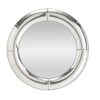 LUSTRO ŚCIENNE Moon okrągłe, srebrna rama o obłych kształtach kształtach, nowoczesny styl, do salonu LUSTRO ŚCIENNE Moon okrągłe, srebrna rama o obłych kształtach kształtach, nowoczesny styl, do salonu