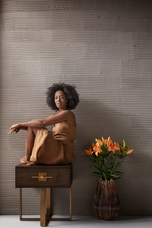 SZAFKA NOCNA Osaka kwadratowa, kolor orzechowy, jedna szuflada, metalowy stelaż w kolorze mosiądzu, wyjątkowa SZAFKA NOCNA Osaka kwadratowa, kolor orzechowy, jedna szuflada, metalowy stelaż w kolorze mosiądzu, wyjątkowa