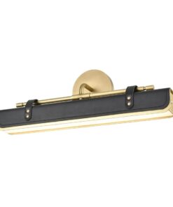 KINKIET Valise zainspirowany kufrem podróżnym, wykończenie w vintage mosiądzu, skóra smokingowa, klasyczny styl