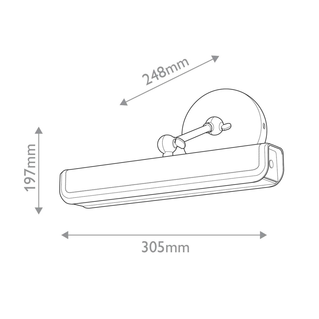 OBRAZÓWKA KINKIET Valise zainspirowana kufrem podróżnym, wykończenie w vintage mosiądzu, skóra koniakowa, klasyczny styl, mała, wymiary