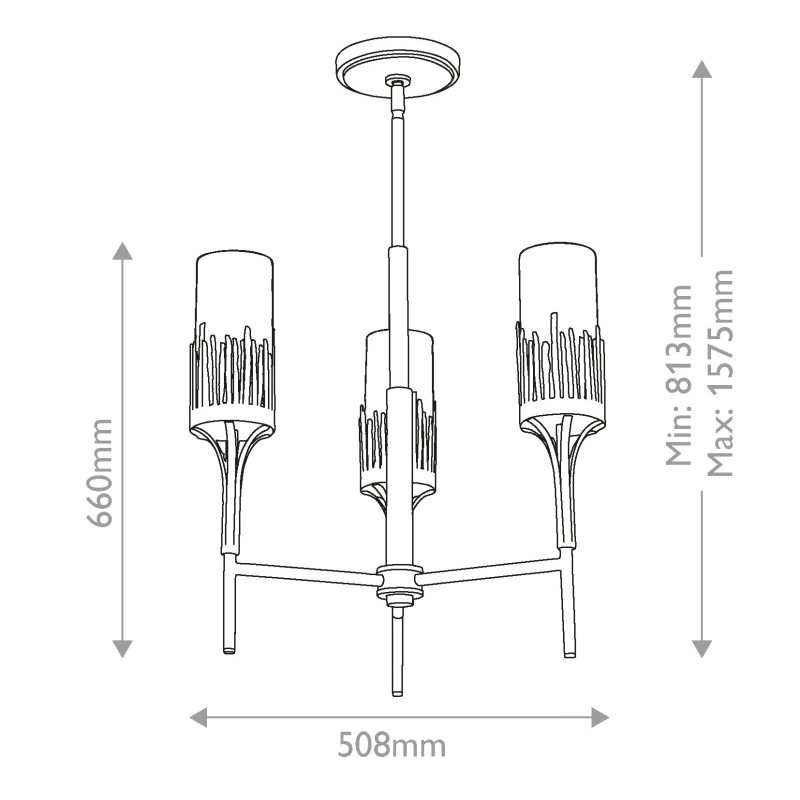 ŻYRANDOL Sawgrass okrągły, wykończony w luksusowym, płatkowanym złocie, mleczne klosze, klasyczna forma, trzy źródła, wymiary
