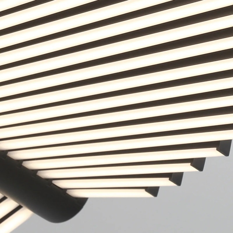 ŻYRANDOL w formie skrzydeł z matowo złotym wykończeniem, źródło światła LED, designerski styl, piękny ŻYRANDOL w formie skrzydeł z matowo złotym wykończeniem, źródło światła LED, designerski styl, piękny