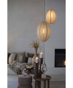 FIGURKA DEKORACYJNA Livno w kolorze taupe, kucająca postać podpierająca głowę, nowoczesny styl, piękna