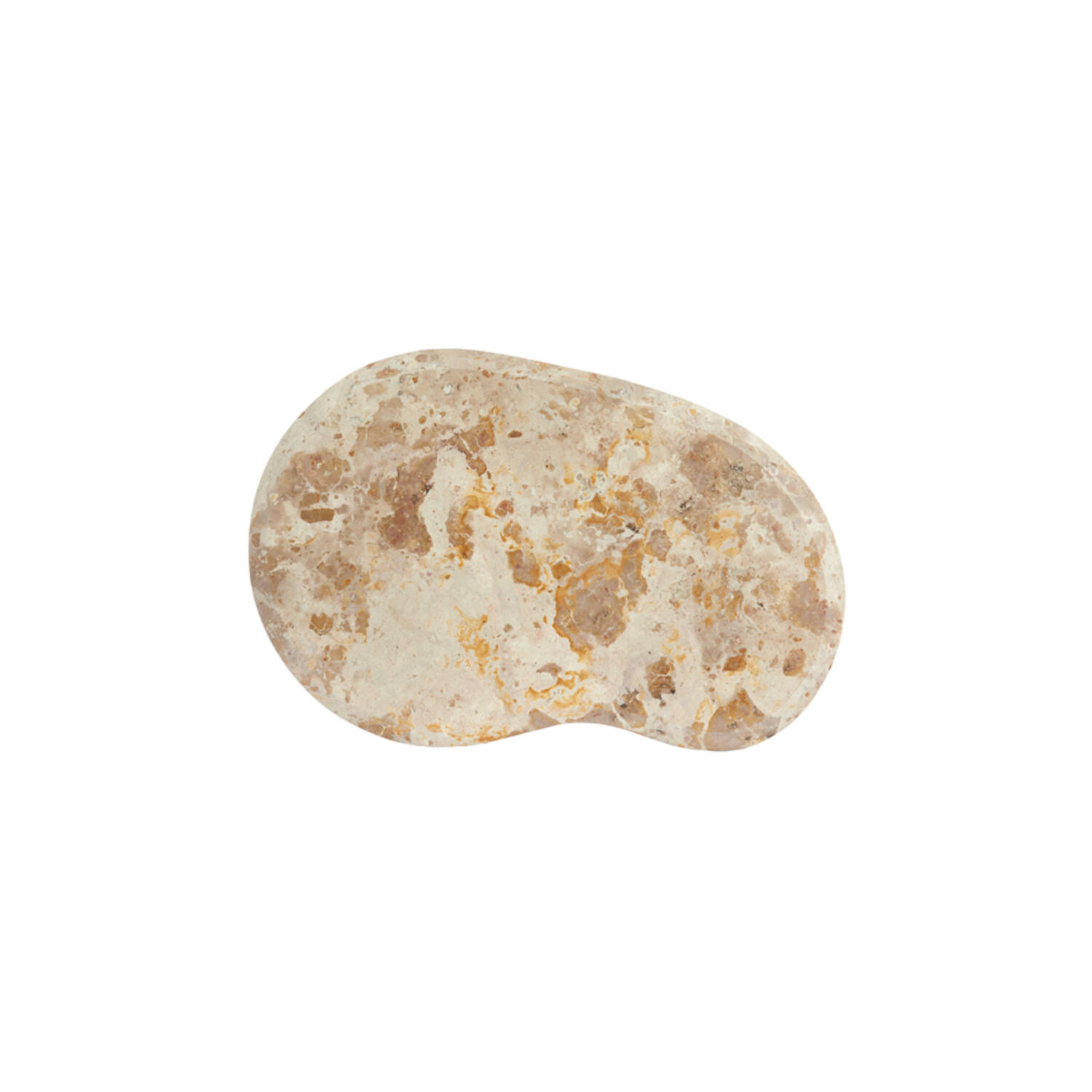 STOLIK KAWOWY Giulio o nieregularnym kształcie, na złotej szczotkowanej podstawie, marmurowy blat, nowoczesny styl, mały, do salonu