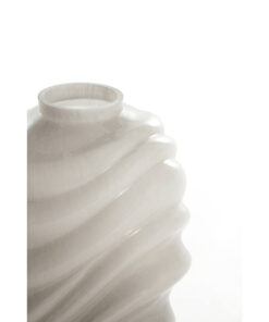 WAZON Biotu szklany, jasnoszary kolor, nieregularny kształt, loftowy styl, piękny