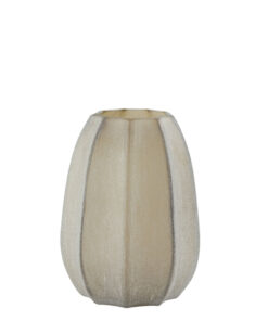 WAZON Bradley szklany, geometryczna forma, brązowo-szary, nowoczesny styl, mały