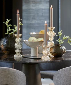 WAZON Gazzo brązowe, przydymione szkło, okrągły, nieregularna faktura, designerski styl, premium