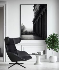 FOTEL OBRTOWY biurowy czarny, zewnętrzna strona obita ekoskórą, wewnętrzna przyjemnym welurowym materiałem, nowoczesny styl, do salonu