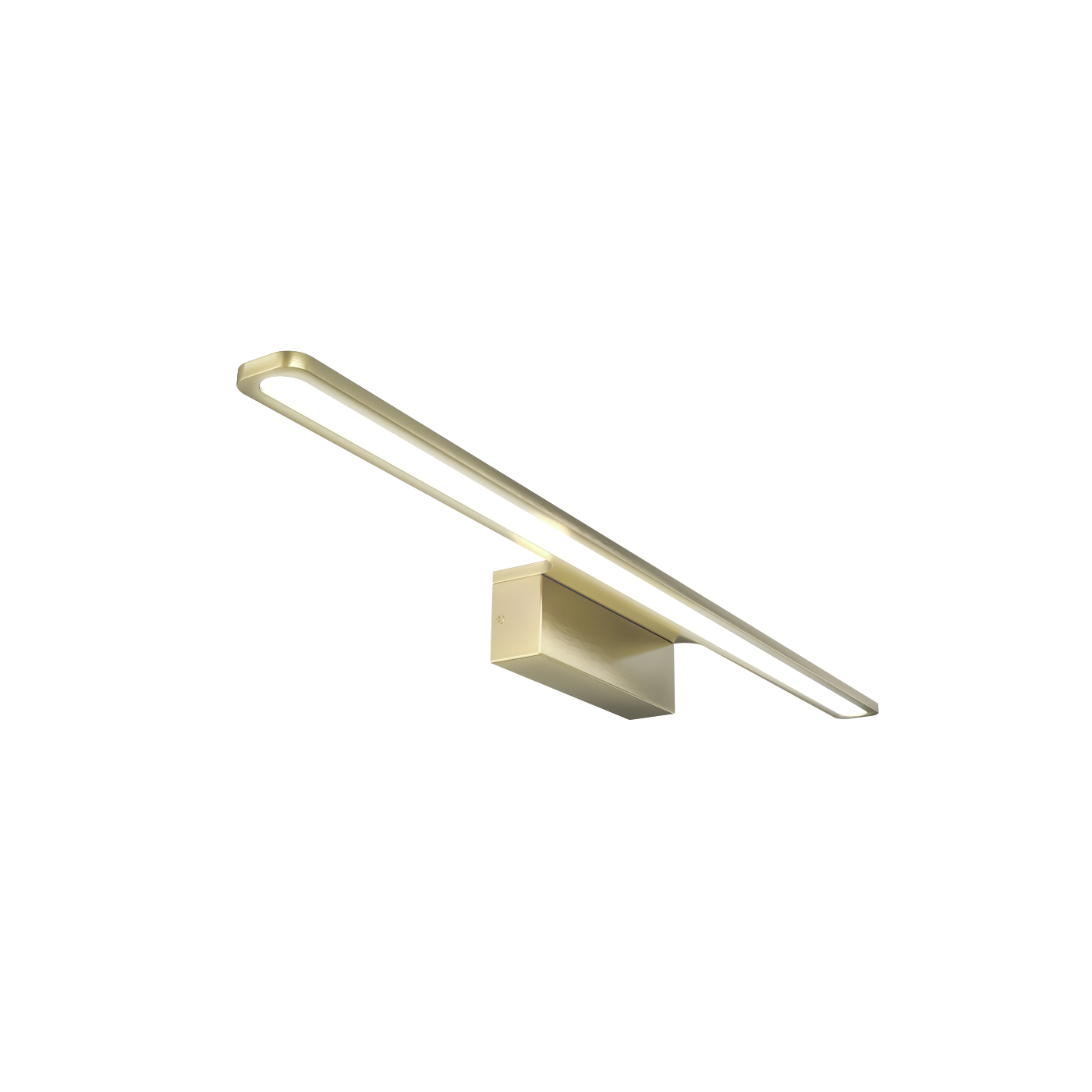 KINKIET Luce Parette Old Gold 62 o smukłej, nowoczesnej formie, wykończenie w kolorze starego złota, klasa szczelności IP44, premium