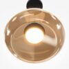 LAMPA WISZĄCA Bassa z okrągłym, szklanym kloszem w bursztynowej kolorystyce, czarny, metalowy stelaż, nowoczesny styl, ekskluzywna LAMPA WISZĄCA Bassa z okrągłym, szklanym kloszem w bursztynowej kolorystyce, czarny, metalowy stelaż, nowoczesny styl, ekskluzywna