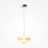 LAMPA WISZĄCA Bruma z chromowanym, metalowym mocowaniem, szklany klosz z diamentowym szlifem, nowoczesny design