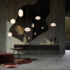 LAMPA WISZĄCA Bruma z chromowanym, metalowym mocowaniem, szklany klosz z diamentowym szlifem, nowoczesny design, do salonu