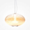 LAMPA WISZĄCA Bruma z chromowanym, metalowym mocowaniem, szklany klosz z diamentowym szlifem, nowoczesny design, ekskluzywna