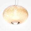 LAMPA WISZĄCA Bruma z chromowanym, metalowym mocowaniem, szklany klosz z diamentowym szlifem, nowoczesny design, piękna