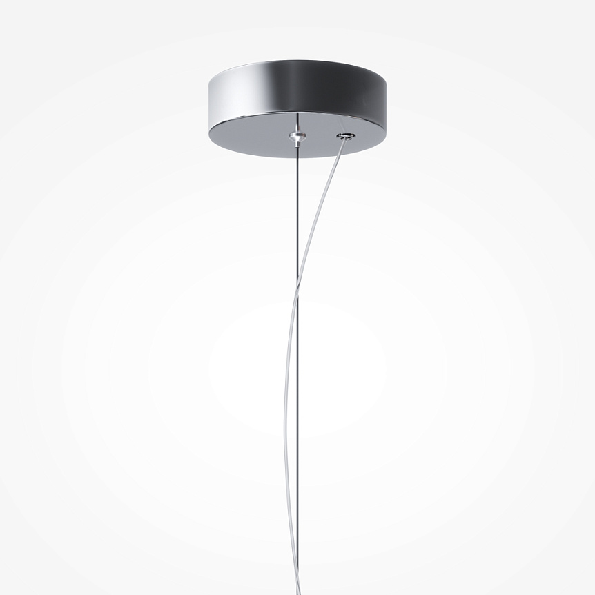 LAMPA WISZĄCA Bruma z chromowanym, metalowym mocowaniem, szklany klosz z diamentowym szlifem, nowoczesny design, premium