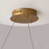 LAMPA WISZĄCA Krone z złotym, błyszczącym stelażem, okrągły kształt, kryształowe elementy, nowoczesny styl, wyjątkowa LAMPA WISZĄCA Krone z złotym, błyszczącym stelażem, okrągły kształt, kryształowe elementy, nowoczesny styl, wyjątkowa