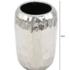 WAZON ceramiczny, srebrne błyszczące wykończenie, faktura piłki golfowej, nowoczesny, wymiary WAZON ceramiczny, srebrne błyszczące wykończenie, faktura piłki golfowej, nowoczesny, wymiary