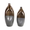 WAZON dekoracyjny ceramiczny, czarno-złoty, nieregularny kształt, designerski, designerski