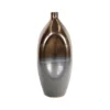 WAZON dekoracyjny ceramiczny, czarno-złoty, nieregularny kształt, designerski, wyjątkowy