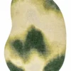 DYWAN Aquarelle Leaf o nieregularnym kształcie w odcieniach zieleni, designerski styl