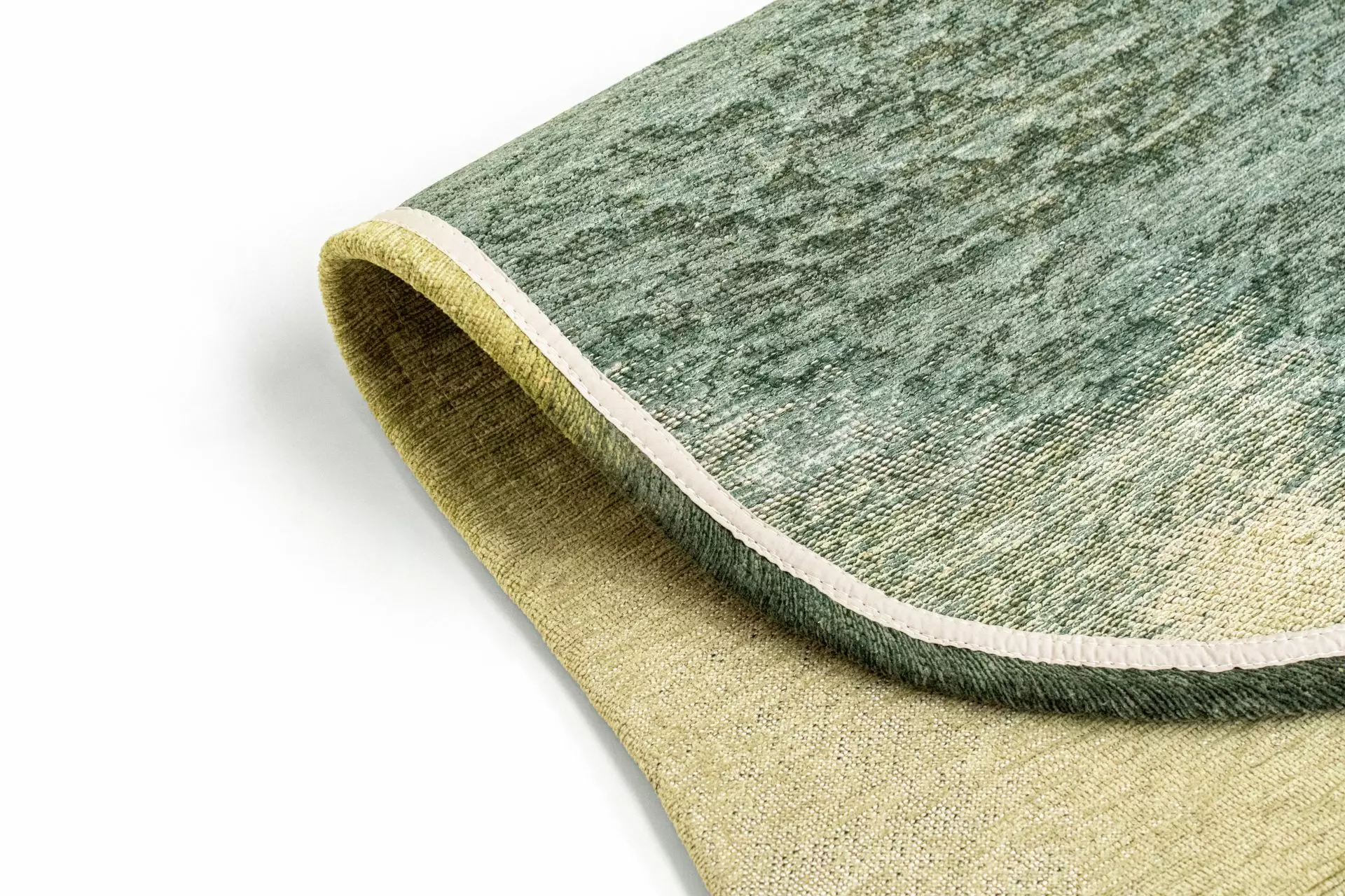 DYWAN Aquarelle Leaf o nieregularnym kształcie w odcieniach zieleni, designerski styl, ekskluzywny