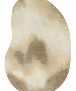 DYWAN Aquarelle Nature o nieregularnym kształcie w beżowo-kremowym wydaniu, designerski styl