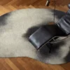 DYWAN Aquarelle Rain o nieregularnym kształcie w odcieniach szarości, designerski styl, piękny