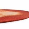 DYWAN Aquarelle Rust o nieregularnym kształcie w odcieniu rdzawej czerwieni, designerski styl, wyjątkowy