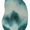 DYWAN Aquarelle Storms o nieregularnym kształcie w niebieskich odcieniach, designerski styl