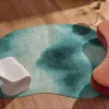 DYWAN Aquarelle Storms o nieregularnym kształcie w niebieskich odcieniach, designerski styl, piękny