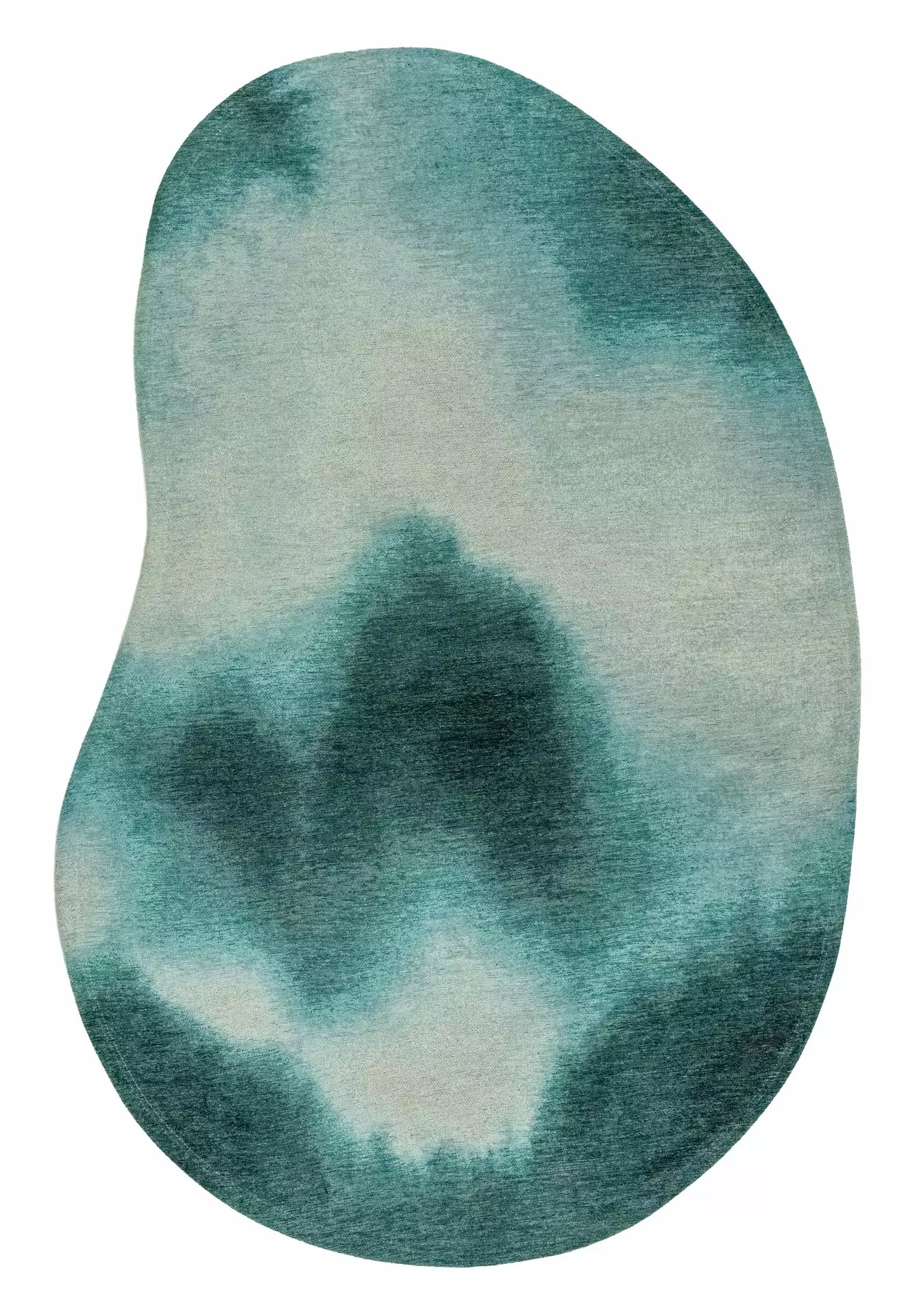 DYWAN Aquarelle Storms o nieregularnym kształcie w niebieskich odcieniach, designerski styl