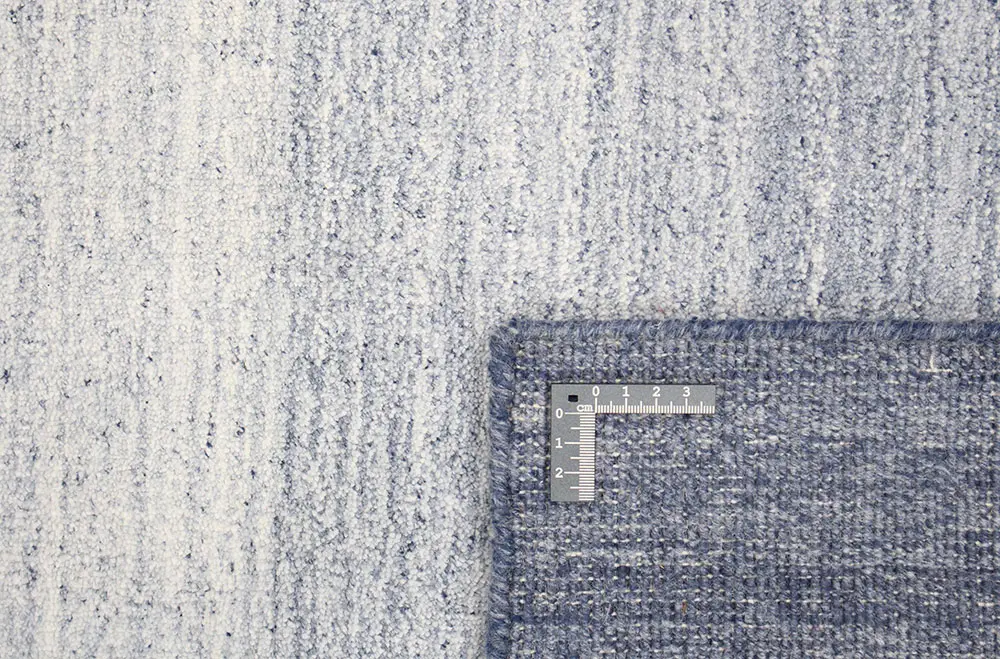 DYWAN Arc De Sant Blue prostokątny, mieszanka wełny i wiskozy, ręcznie tkany, niebieski cieniowany, miły w dotyku, ekskluzywny