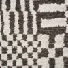 DYWAN Berber Caidal prostokątny, szaro-czarna kolorystyka, geometryczny wzór, nowoczesny styl, premium